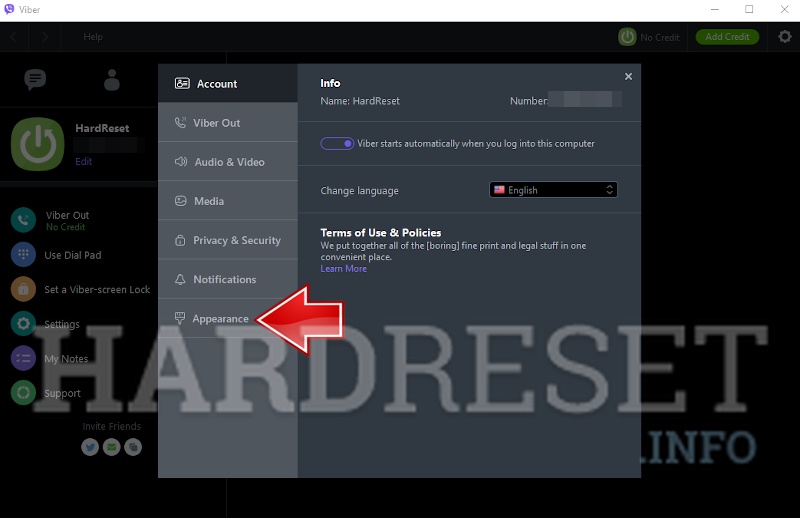 Viber's Low-Light Mode