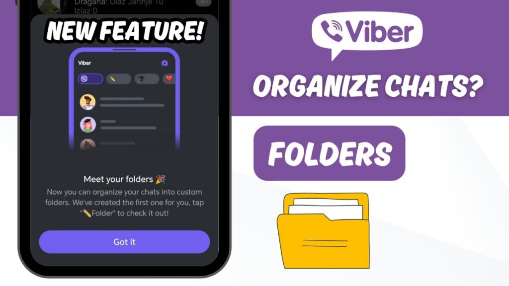 Viber smart folder media organization