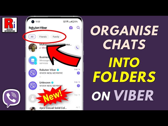 Viber smart folder media organization