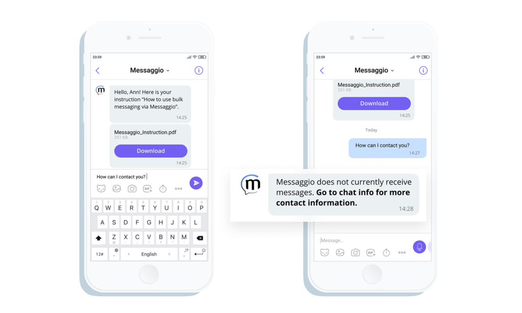 Viber smart replies