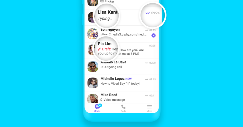 Customize Viber's Typing Indicators