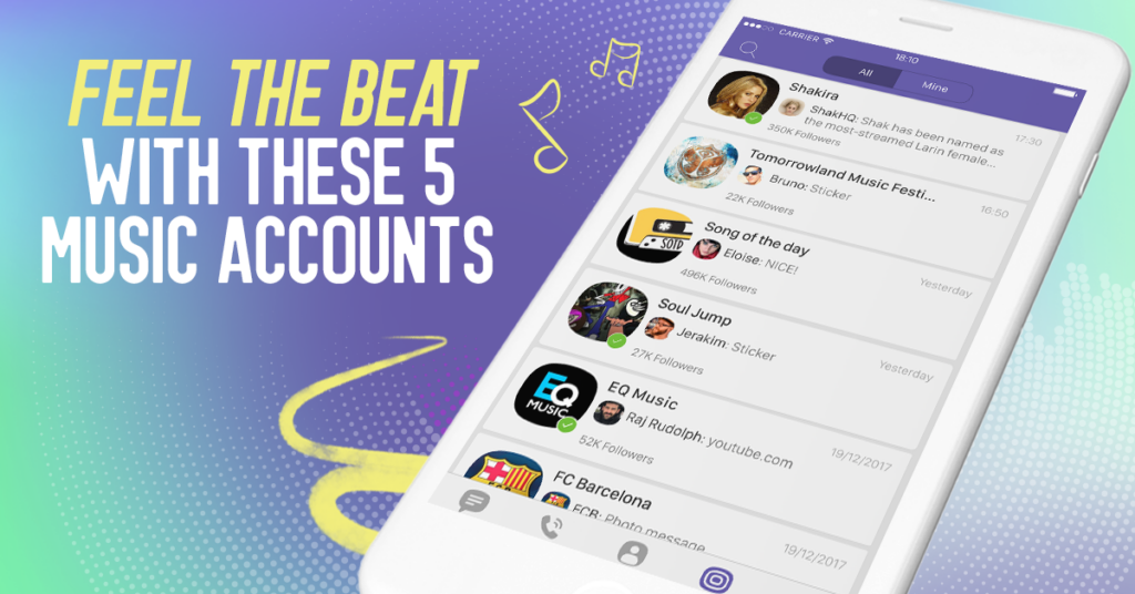 Viber music playlist
