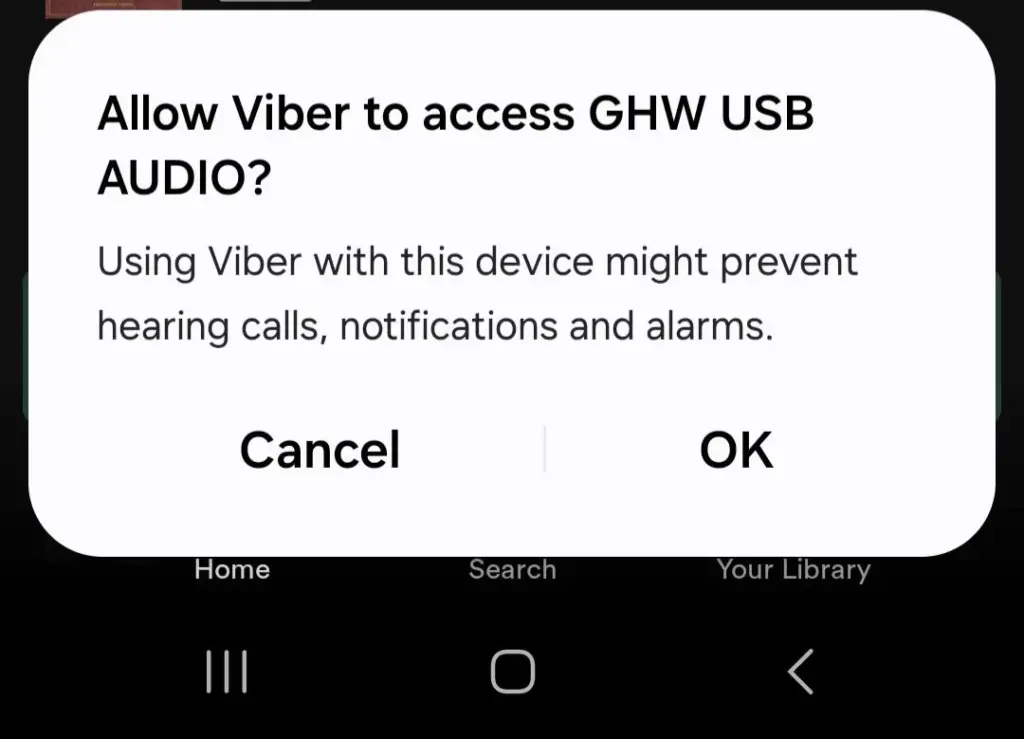 Viber Permissions