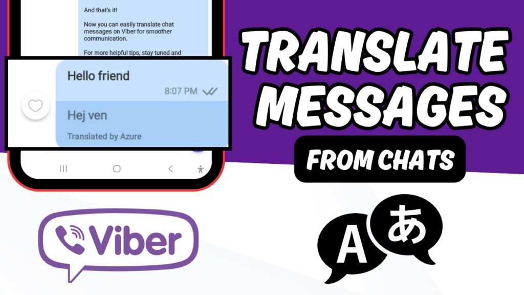 Translate messages on Viber