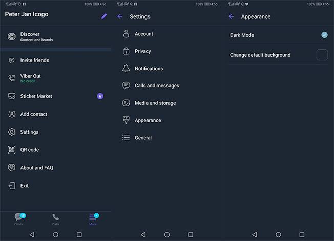 Viber Dark Mode