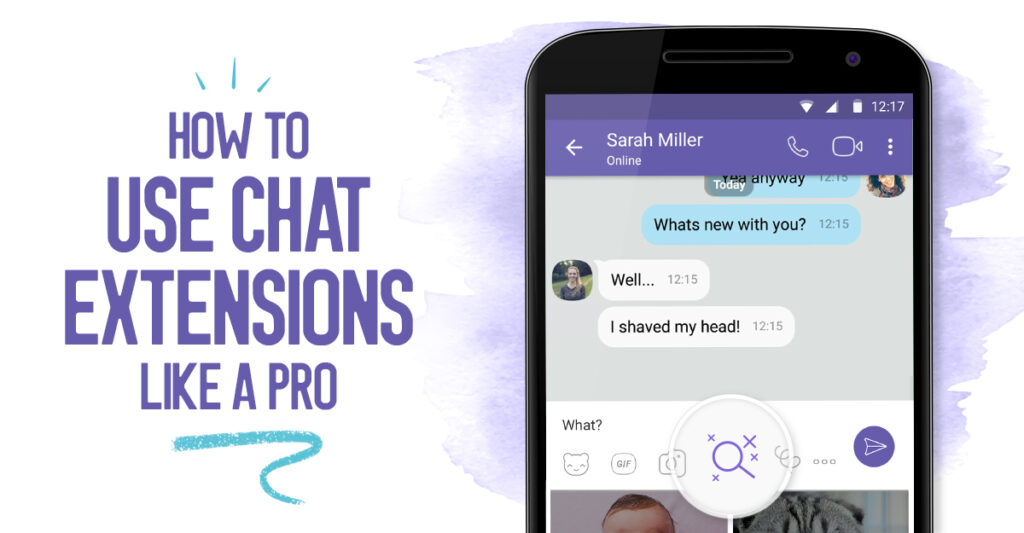 Viber gesture-based navigation