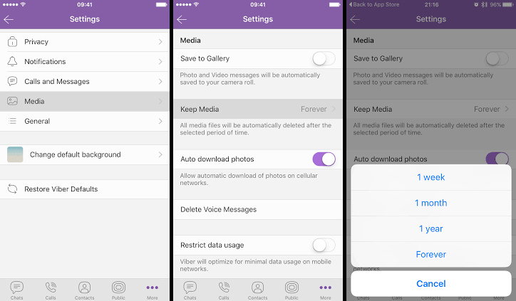 Turn On Haptic Feedback on Viber